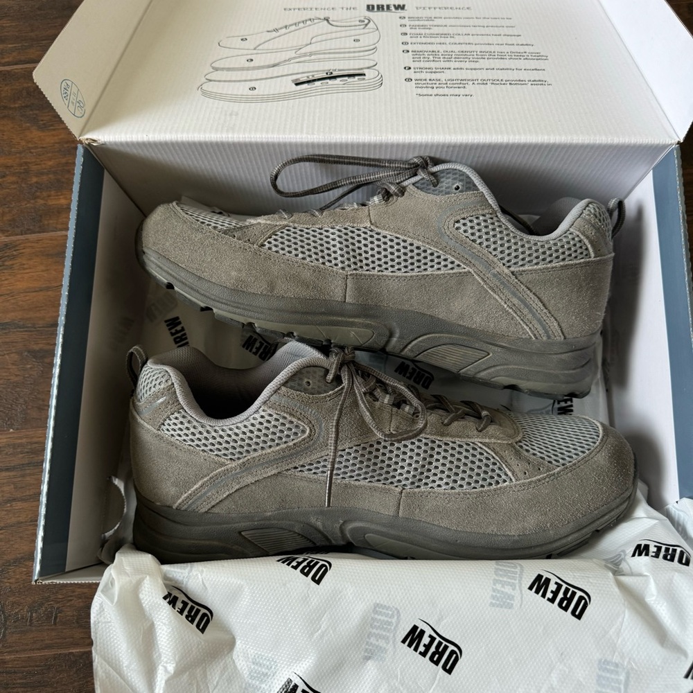 Drew Aaron 12.5 W Grey Combo Men Athletic Shoes